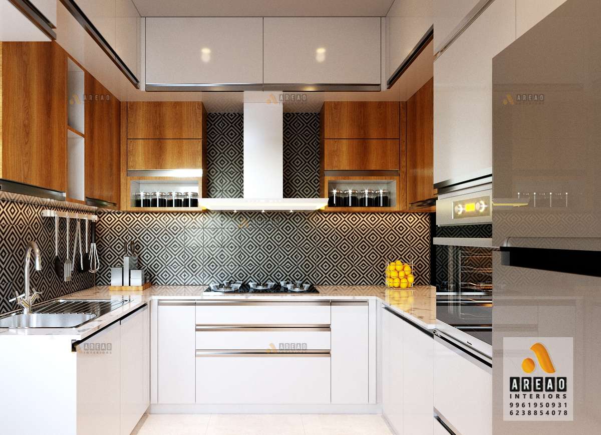 Kitchen, Lighting, Storage Designs by Interior Designer Vishnu vijayan, Kannur | Kolo