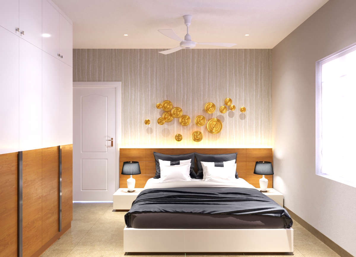 Bedroom, Furniture, Storage, Lighting Designs by Interior Designer Arun alex, Kollam | Kolo