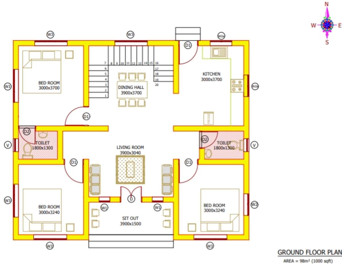Designs by Interior Designer Bharath Karrekatt, Thrissur | Kolo