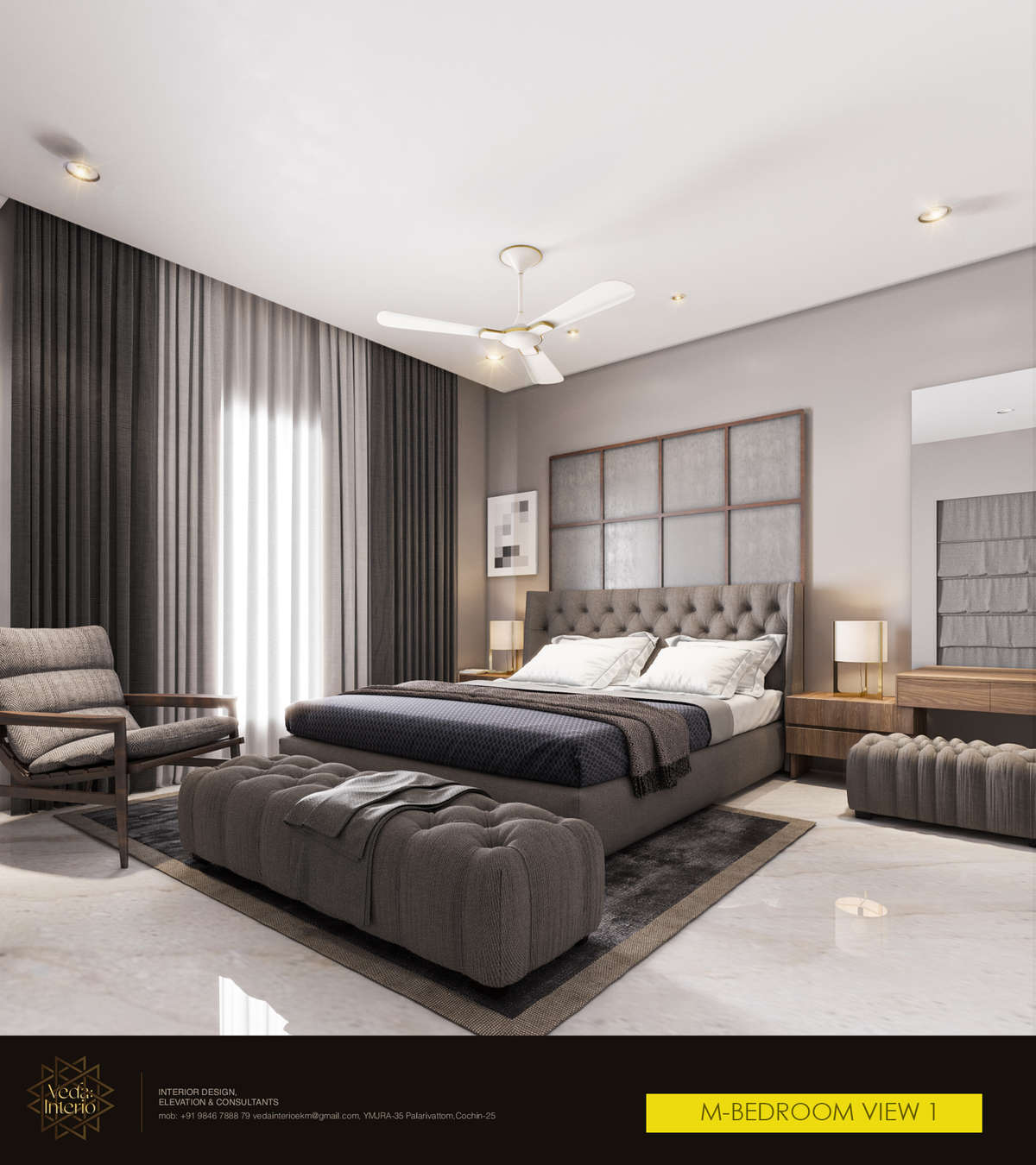 Furniture, Storage, Bedroom, Home Decor, Wall Designs by Interior Designer veda Interio, Ernakulam | Kolo