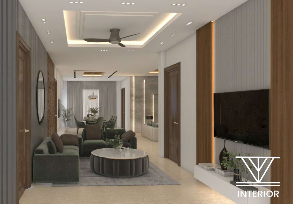 Ceiling, Furniture, Lighting, Living, Table Designs by Interior Designer dream studio, Delhi | Kolo