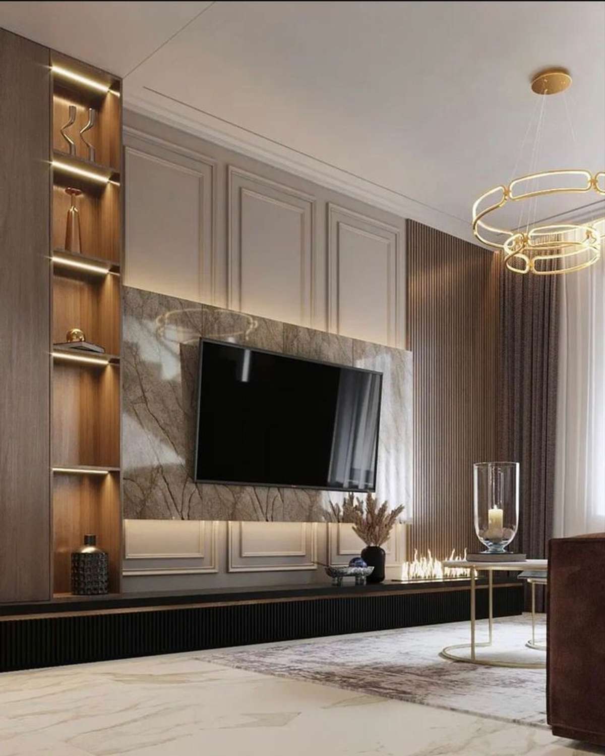 luxurious luxury tv unit design