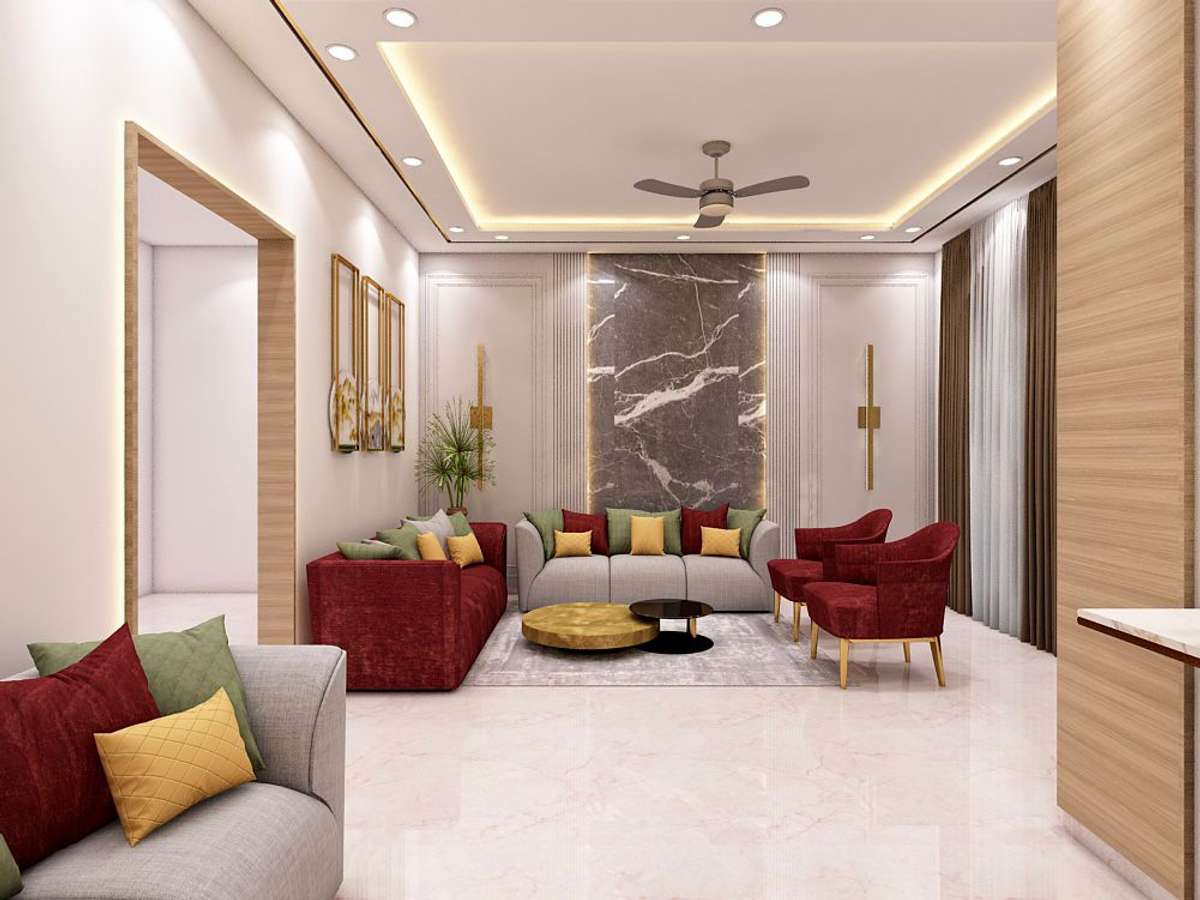 Ceiling, Furniture, Lighting, Living, Table Designs by Interior Designer dream studio, Delhi | Kolo