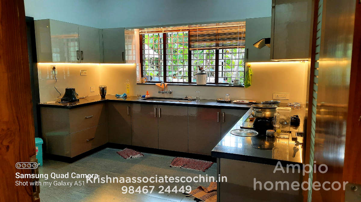 Kitchen, Lighting, Storage Designs by Interior Designer unni Krishnan, Ernakulam | Kolo