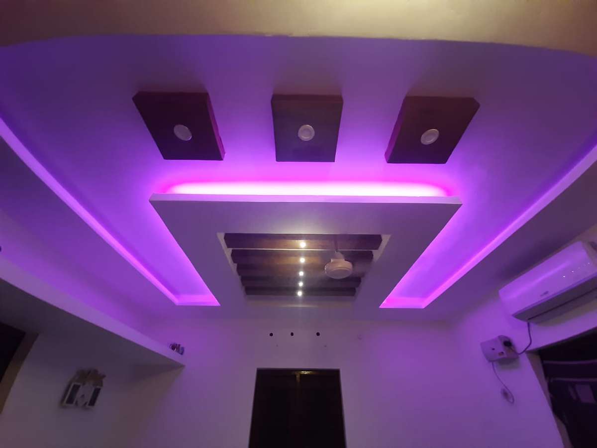 Ceiling, Lighting Designs by Interior Designer Anvar Sha, Kollam ...