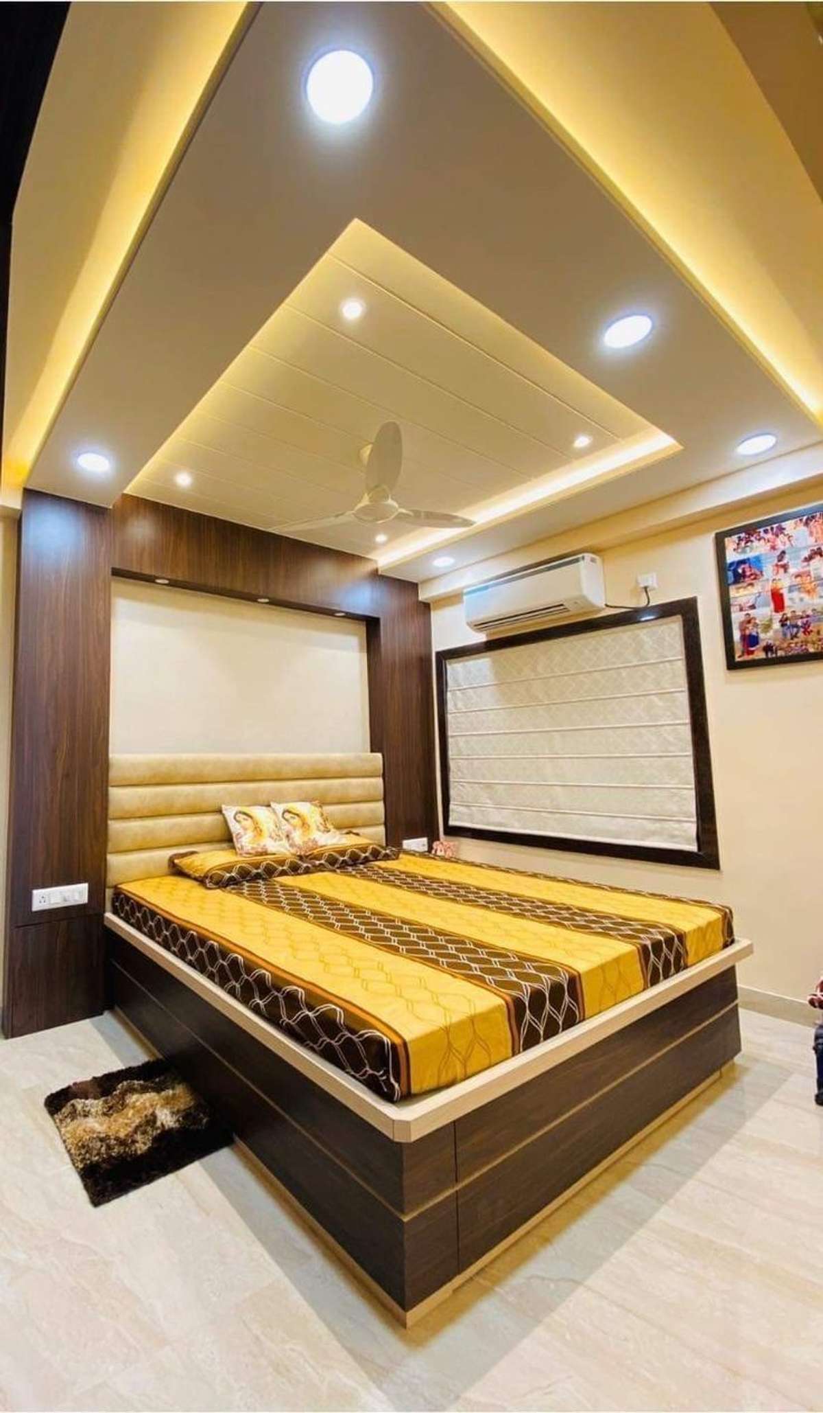 Ceiling, Bedroom, Furniture, Lighting, Storage Designs by Architect Purushottam Saini, Jaipur | Kolo