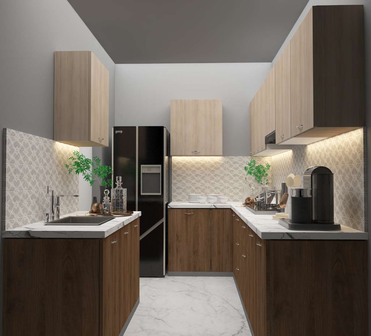 Lighting, Kitchen, Storage Designs by Interior Designer PANKAJ DOGRA, Gurugram | Kolo