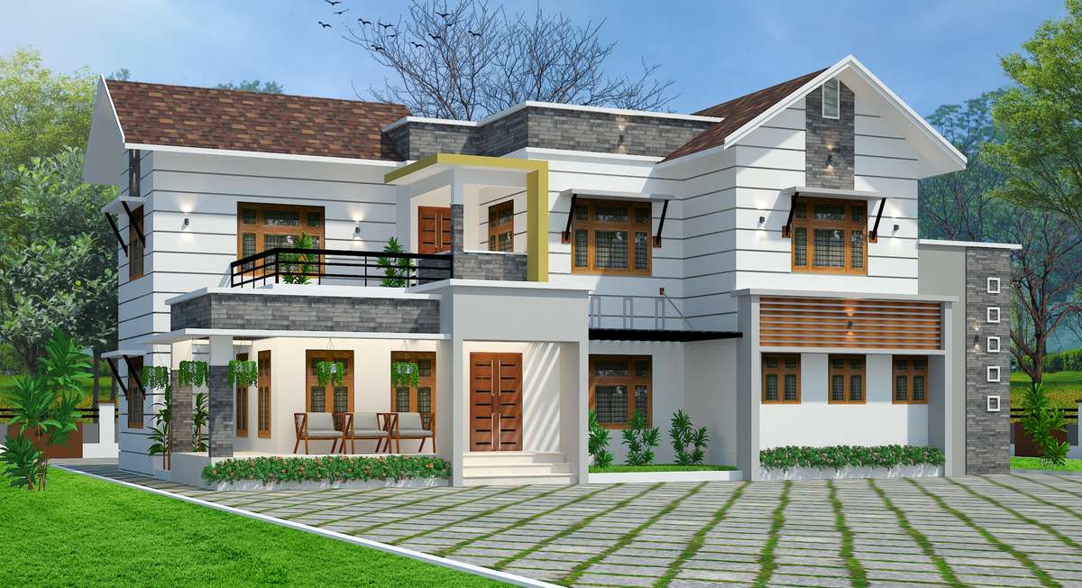 Designs by Civil Engineer Sreejith Haridas, Wayanad | Kolo
