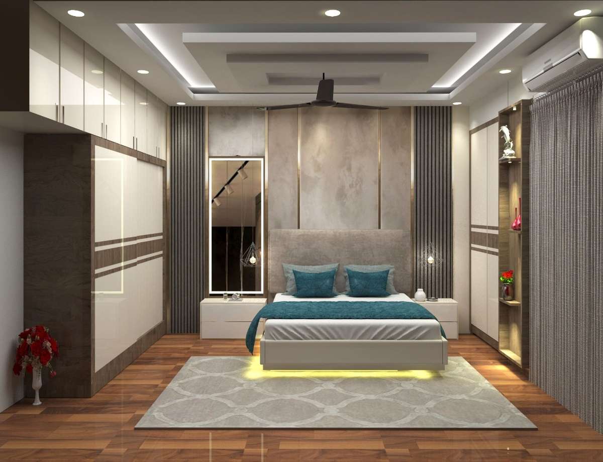 Bedroom, Furniture, Lighting, Storage Designs by Interior Designer AKANKSHA SHARMA, Gautam Buddh Nagar | Kolo