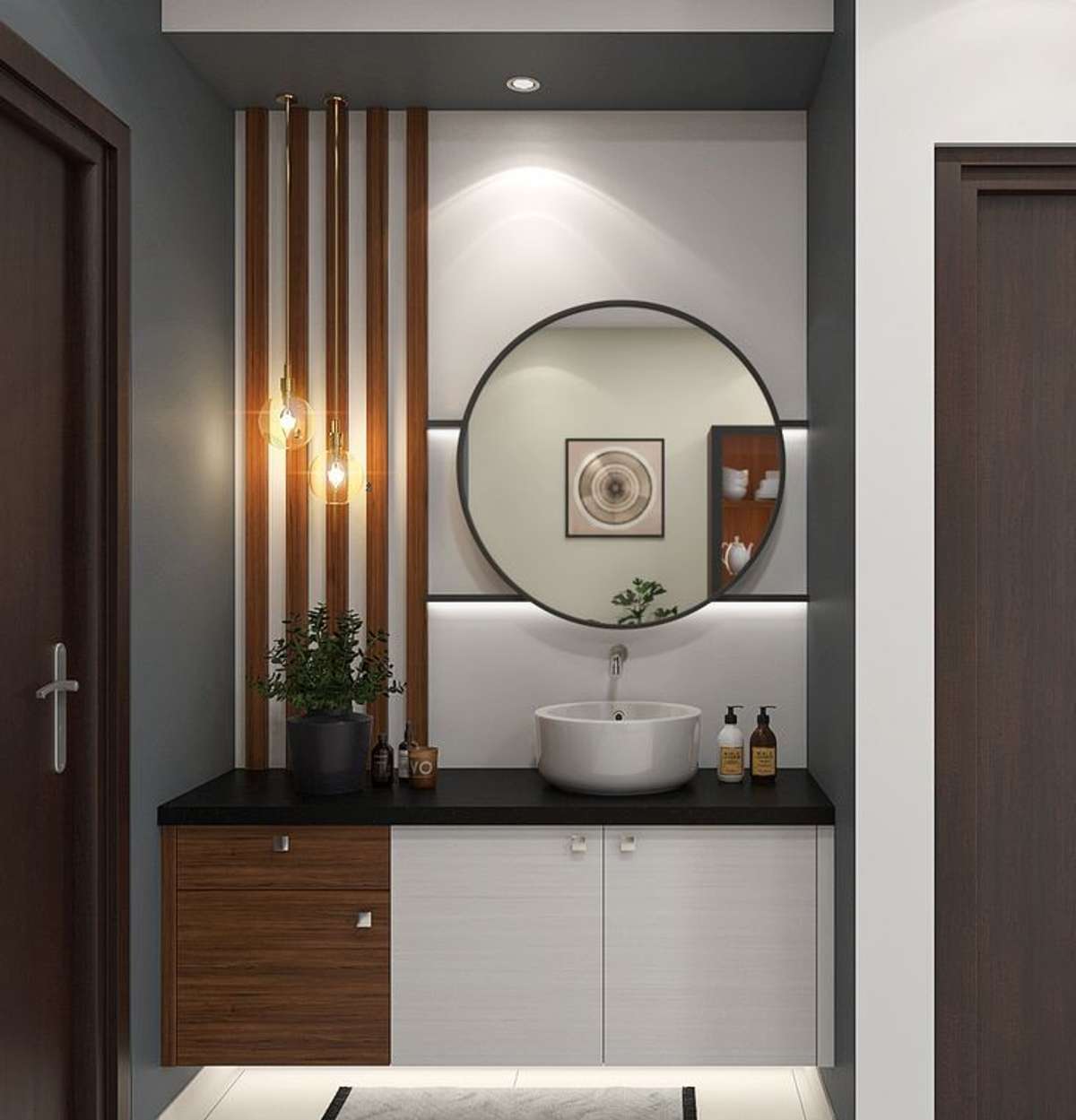 Bathroom, Lighting Designs by Interior Designer MAJESTIC INTERIORS ®, Faridabad | Kolo