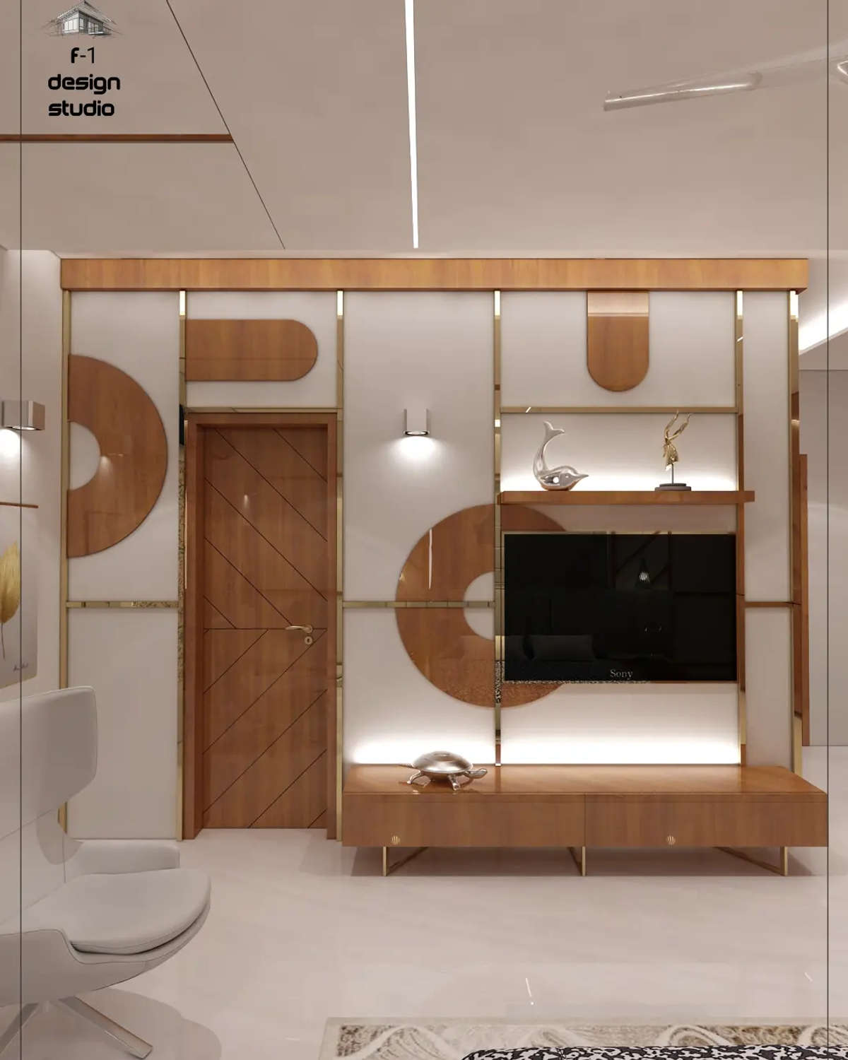 Living, Lighting, Storage Designs by Interior Designer Id Yogi Jangid, Jaipur | Kolo