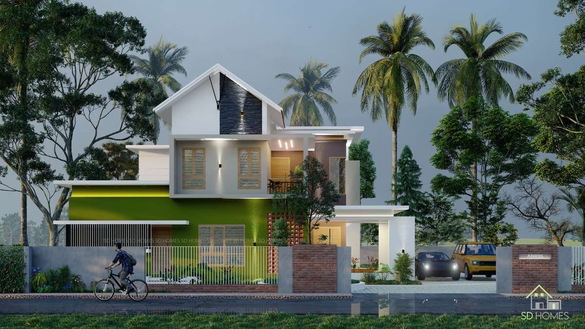 Exterior, Lighting Designs by Civil Engineer Shan Tirur, Malappuram | Kolo