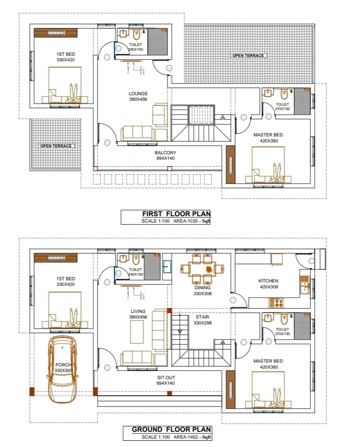 Designs by Civil Engineer Ratheesh Mani, Thiruvananthapuram | Kolo