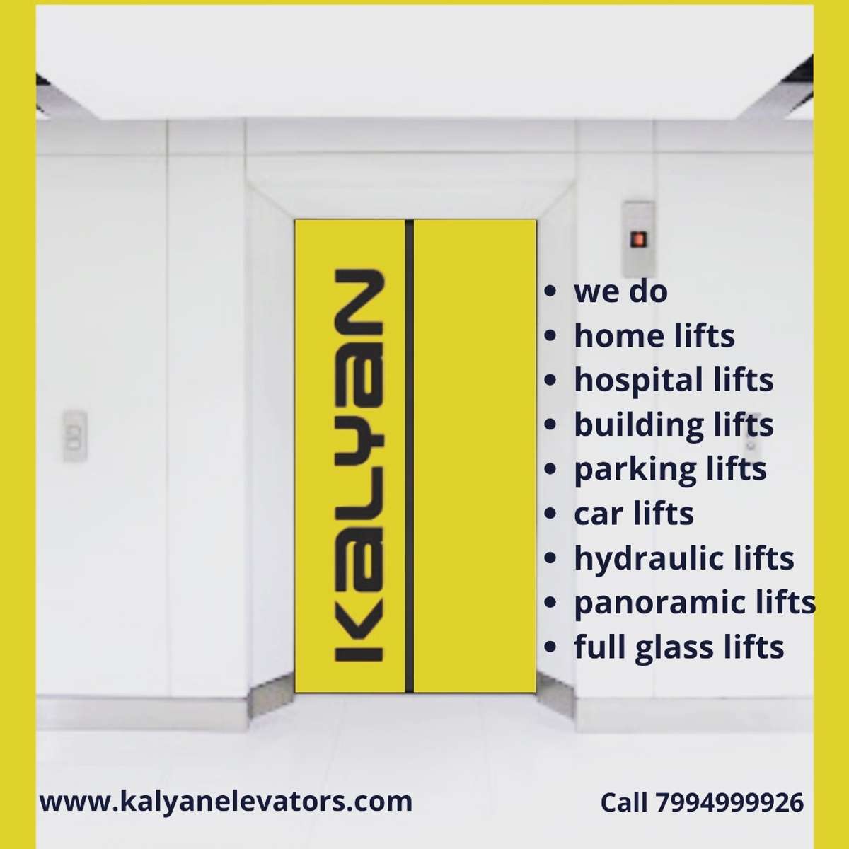 ##Kalyan Elevators offers the long-awaited solution to vertical mobility within homes at affordable prices and easy-to-use features. Our customized and aesthetically designed home lifts are easily installable in preexisting homes as well as houses under construction, and help you relieve the headache of climbing. More details:-
