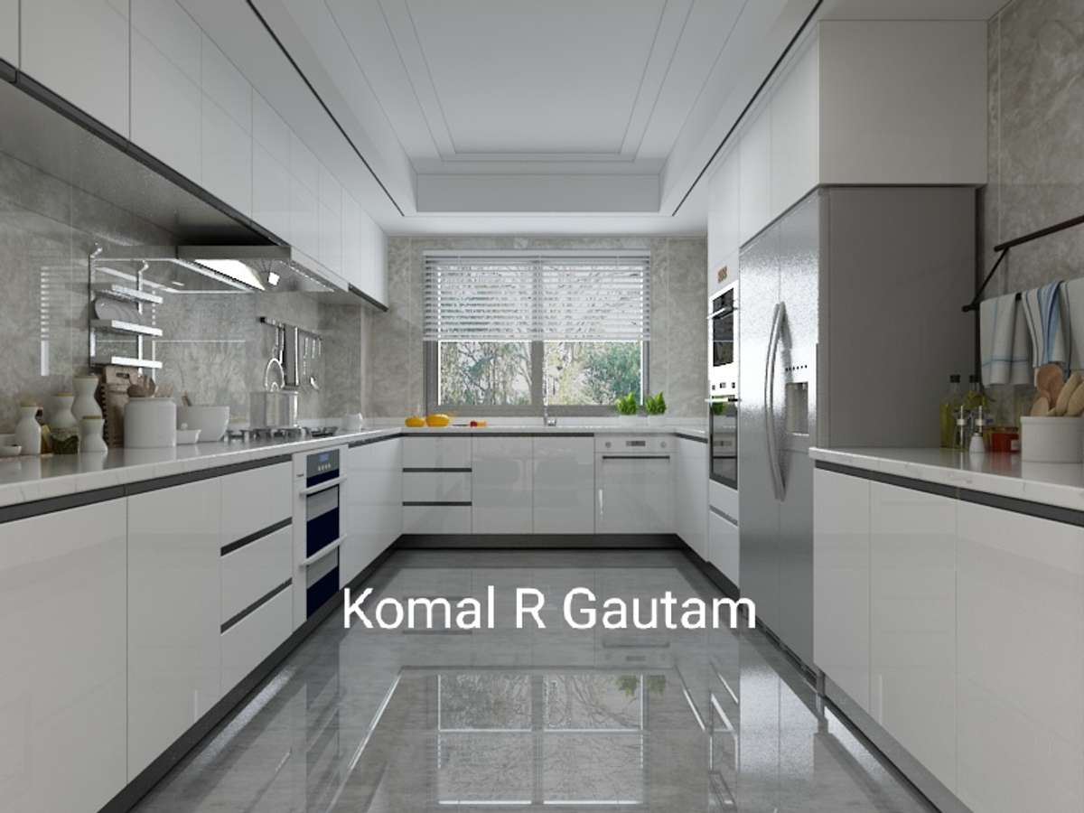 Kitchen, Storage Designs by Architect komal R Gautam, Delhi | Kolo