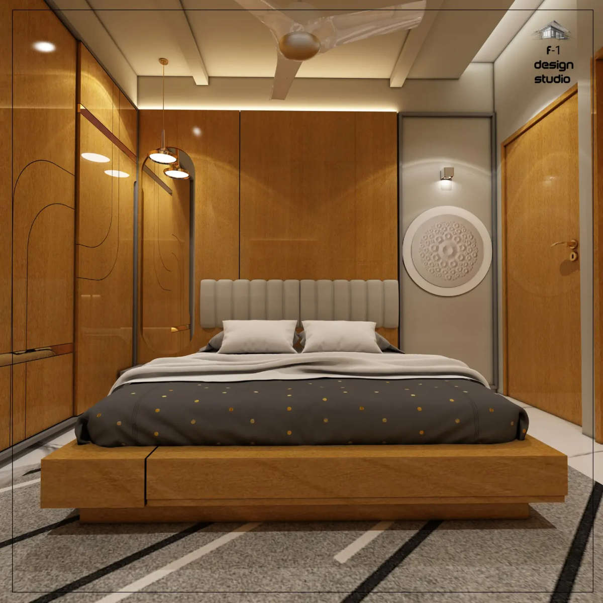Ceiling, Furniture, Lighting, Storage, Bedroom Designs by Interior Designer Id Yogi Jangid, Jaipur | Kolo