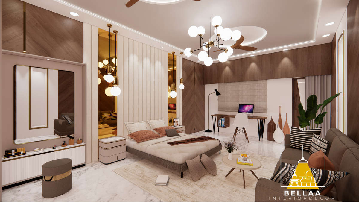 Furniture, Bedroom, Lighting, Storage Designs by Interior Designer Piyush Solanki, Indore | Kolo