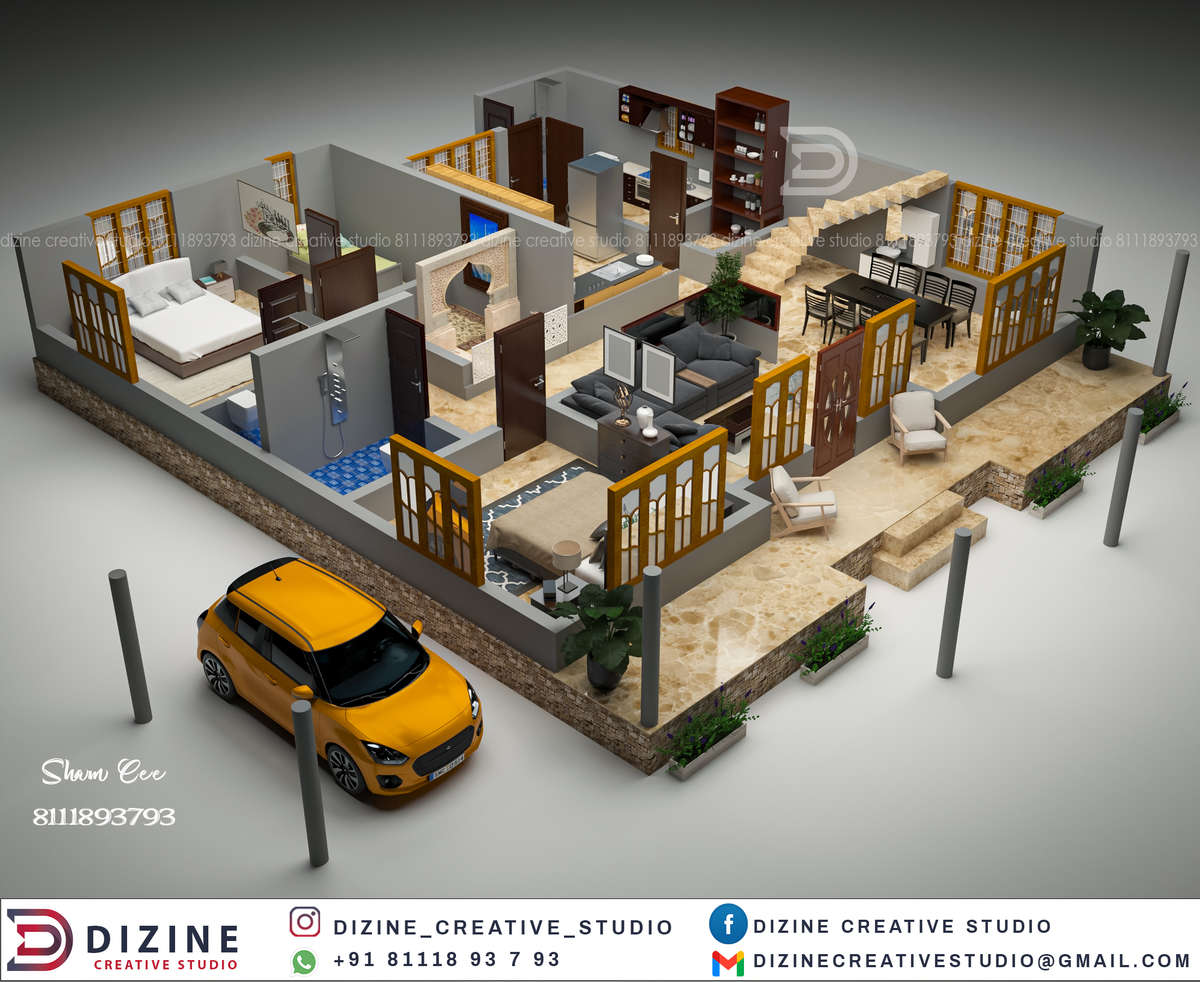 Designs by Interior Designer Mohammed Shamseer, Kasaragod | Kolo