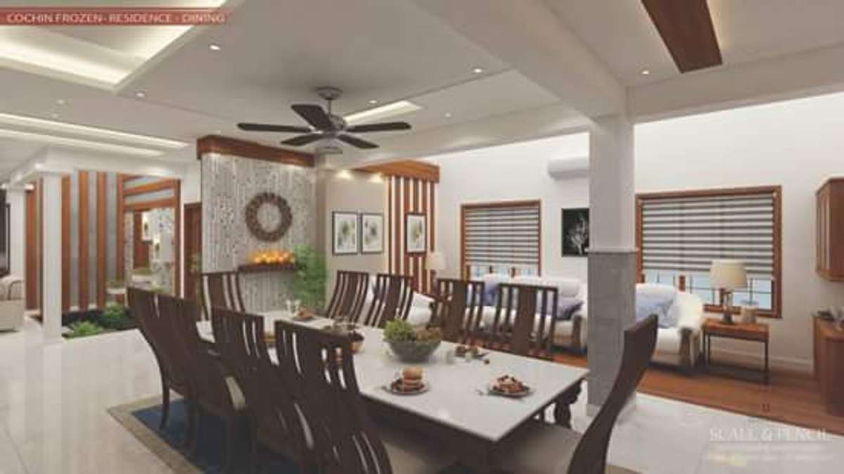 Dining, Furniture, Lighting Designs by Interior Designer shahaf shamsudheen, Thrissur | Kolo
