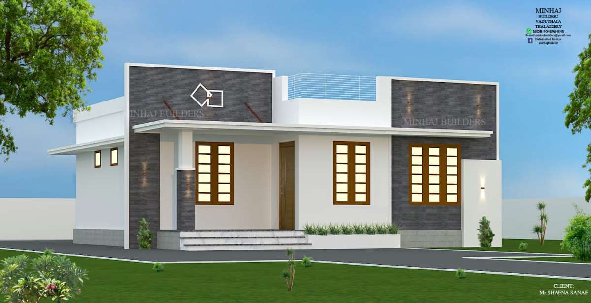 Designs by Civil Engineer Dr NAFEESATHUL MIZRIYA MINHAJ BUILDERS, Thrissur | Kolo