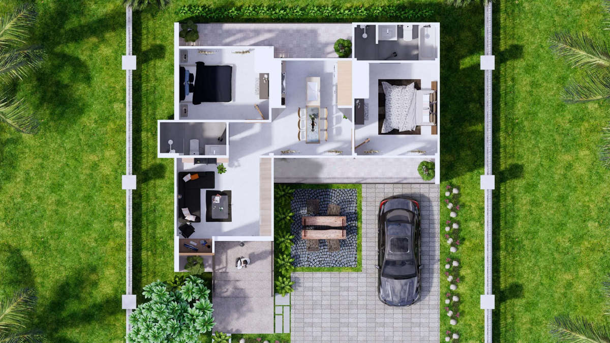 Designs by 3D & CAD RK Architecture Studio, Thrissur | Kolo