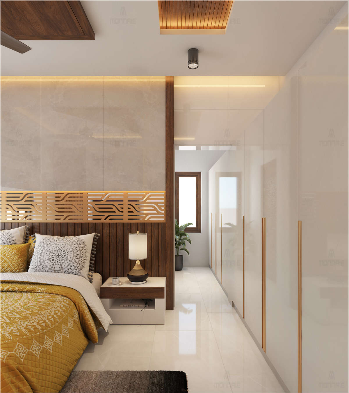 Furniture, Lighting, Storage, Bedroom Designs by Architect Ar Praseetha, Palakkad | Kolo