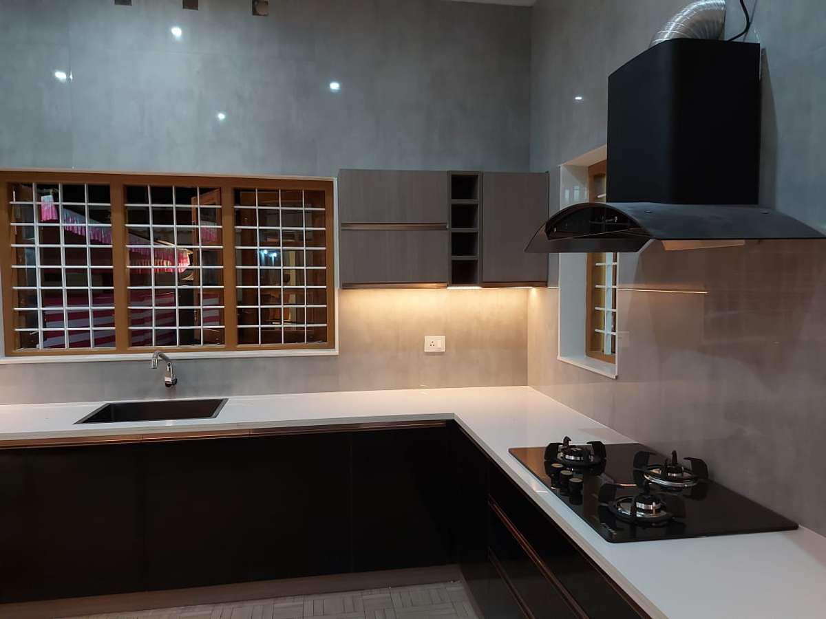 Kitchen, Storage, Window Designs by Interior Designer mp interiors, Kottayam | Kolo