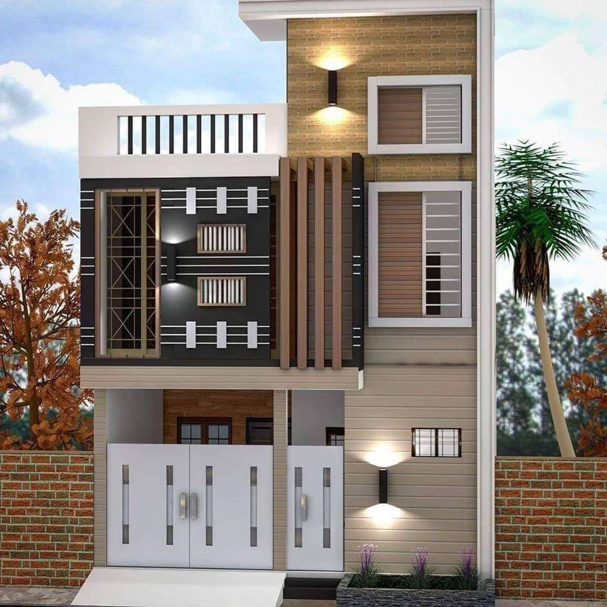 Exterior, Lighting Designs by Contractor Babalu Tomar, Gurugram | Kolo