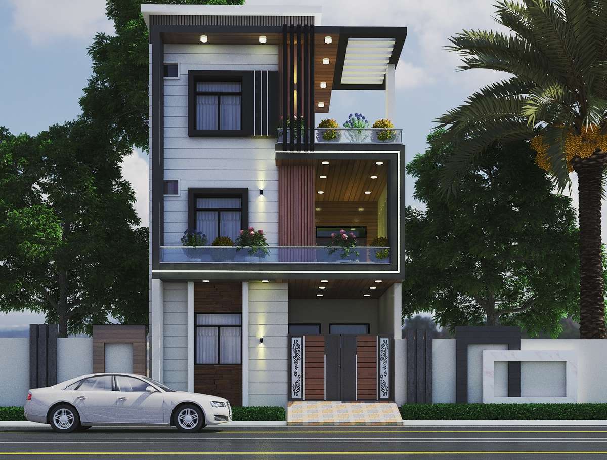 Exterior, Lighting Designs by Architect forfront architects construction, Sikar | Kolo