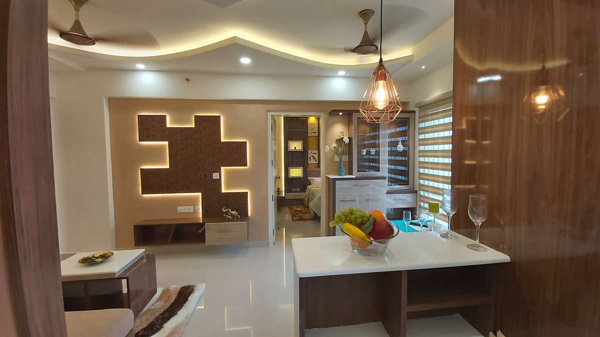 Kitchen, Lighting, Wall, Storage, Ceiling Designs by Interior Designer Outline Interiors, Ernakulam | Kolo