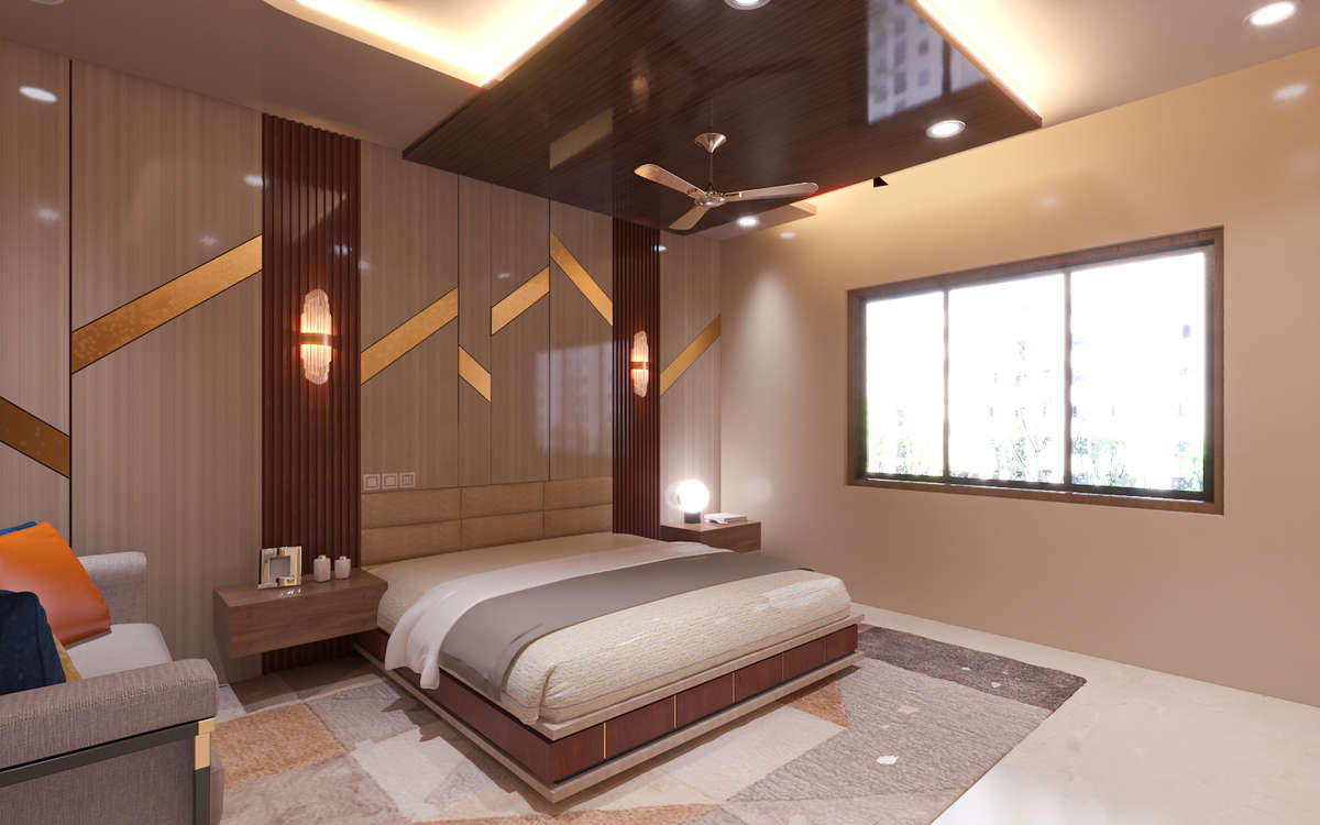Ceiling, Furniture, Lighting, Storage, Bedroom Designs by 3D & CAD Gaurav Nagarwal, Jaipur | Kolo
