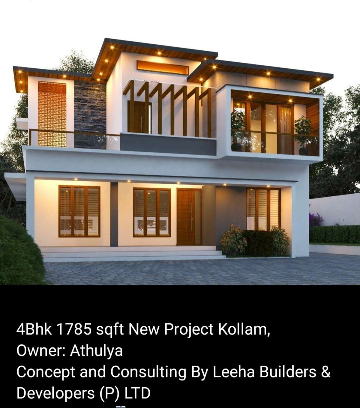 Exterior, Lighting Designs by Contractor sneha leeha builders, Kannur | Kolo