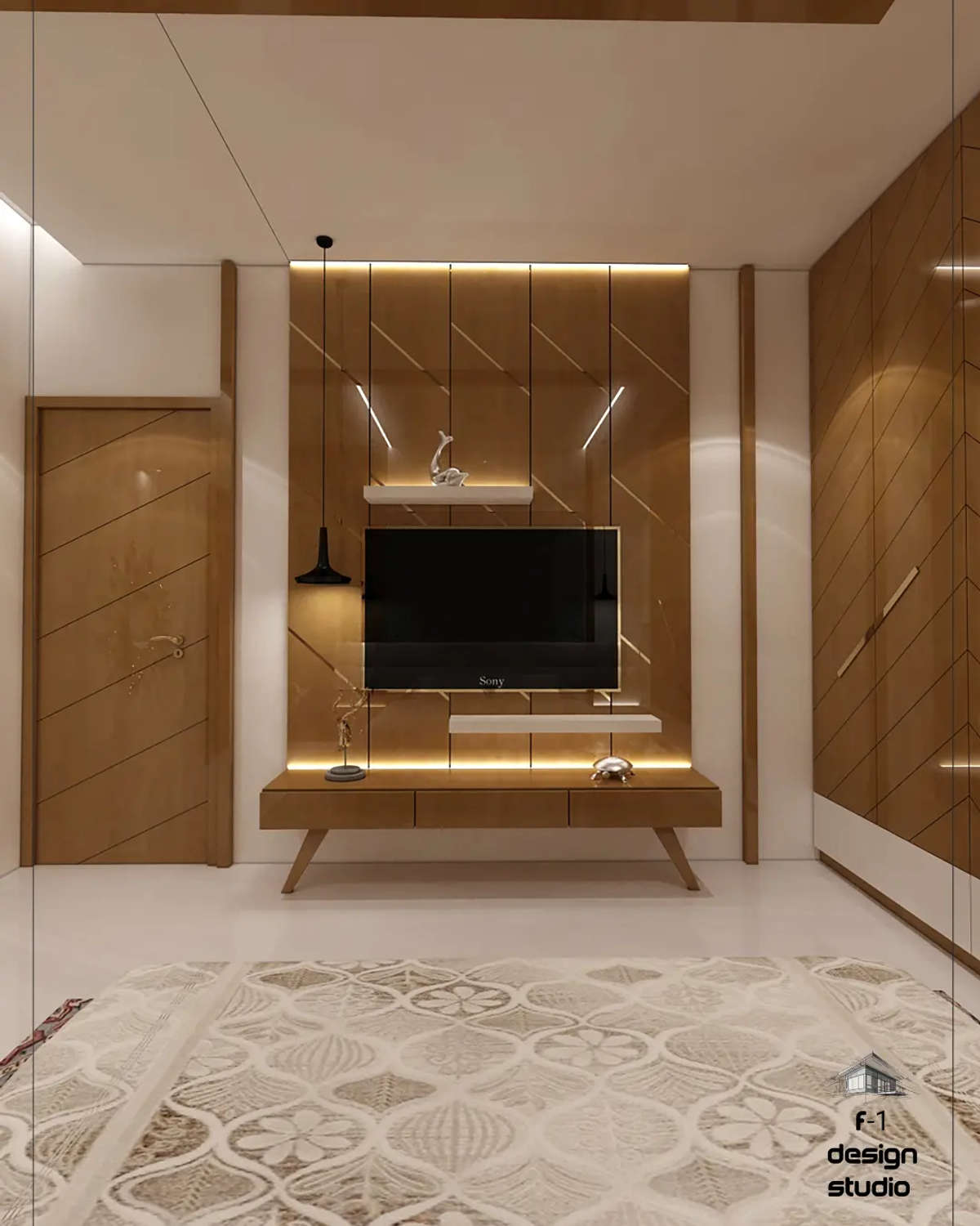 Living, Lighting, Storage Designs by Interior Designer Id Yogi Jangid, Jaipur | Kolo