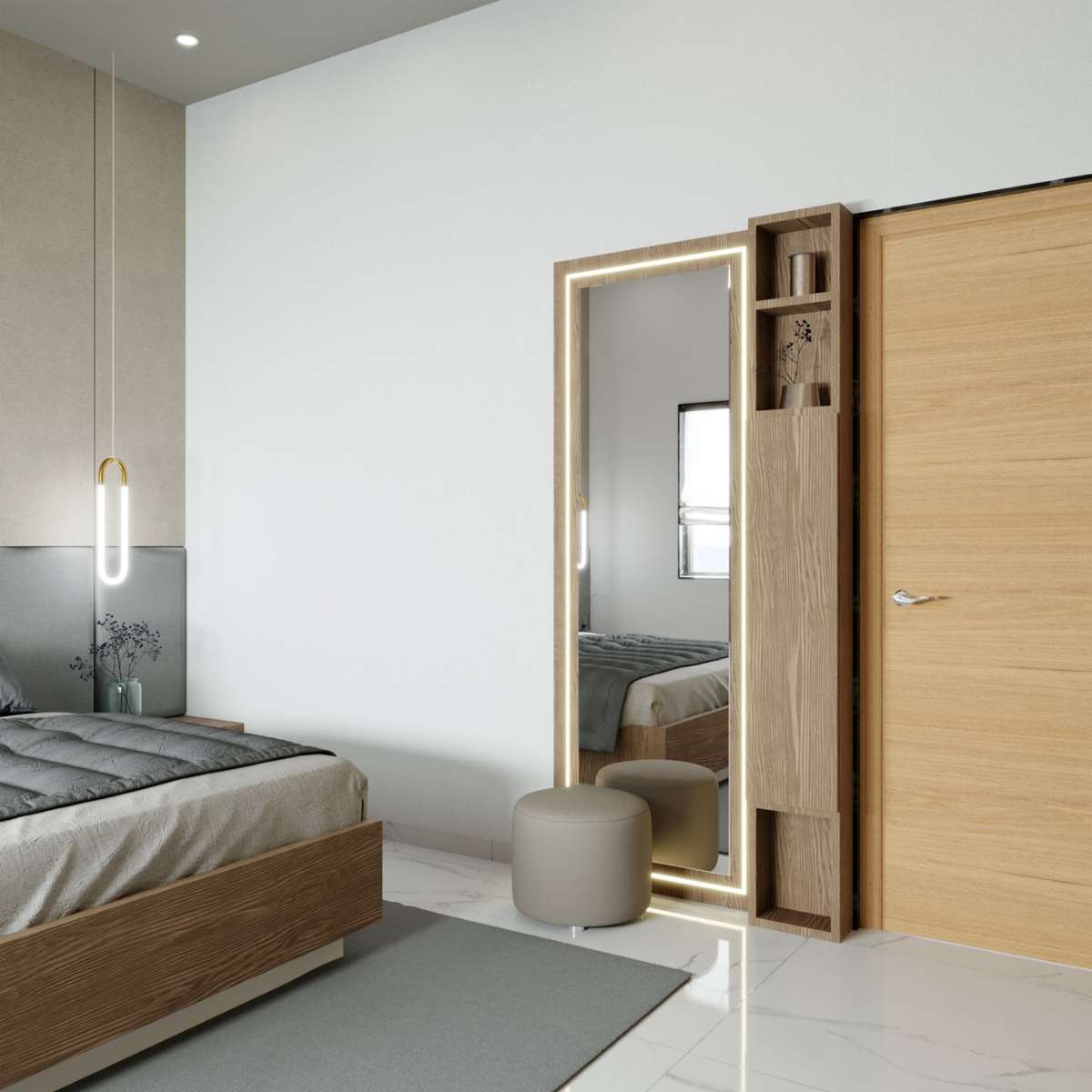 Furniture, Storage, Bedroom Designs by Interior Designer Bhawna Bhargava, Gurugram | Kolo
