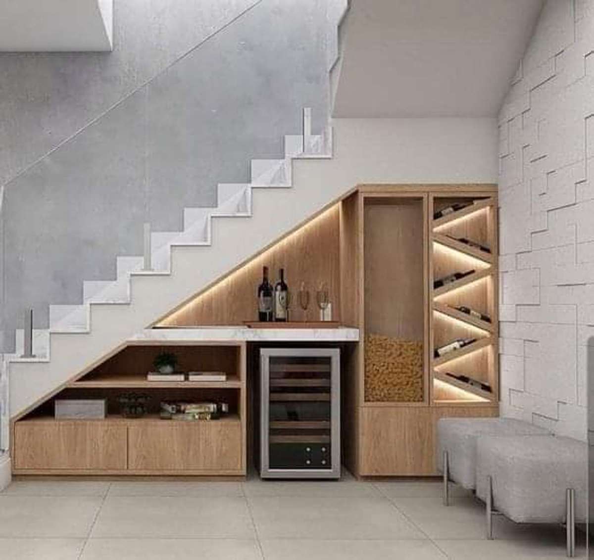 Furniture, Lighting, Storage, Staircase, Wall Designs by 3D & CAD imran Saifi, Delhi | Kolo