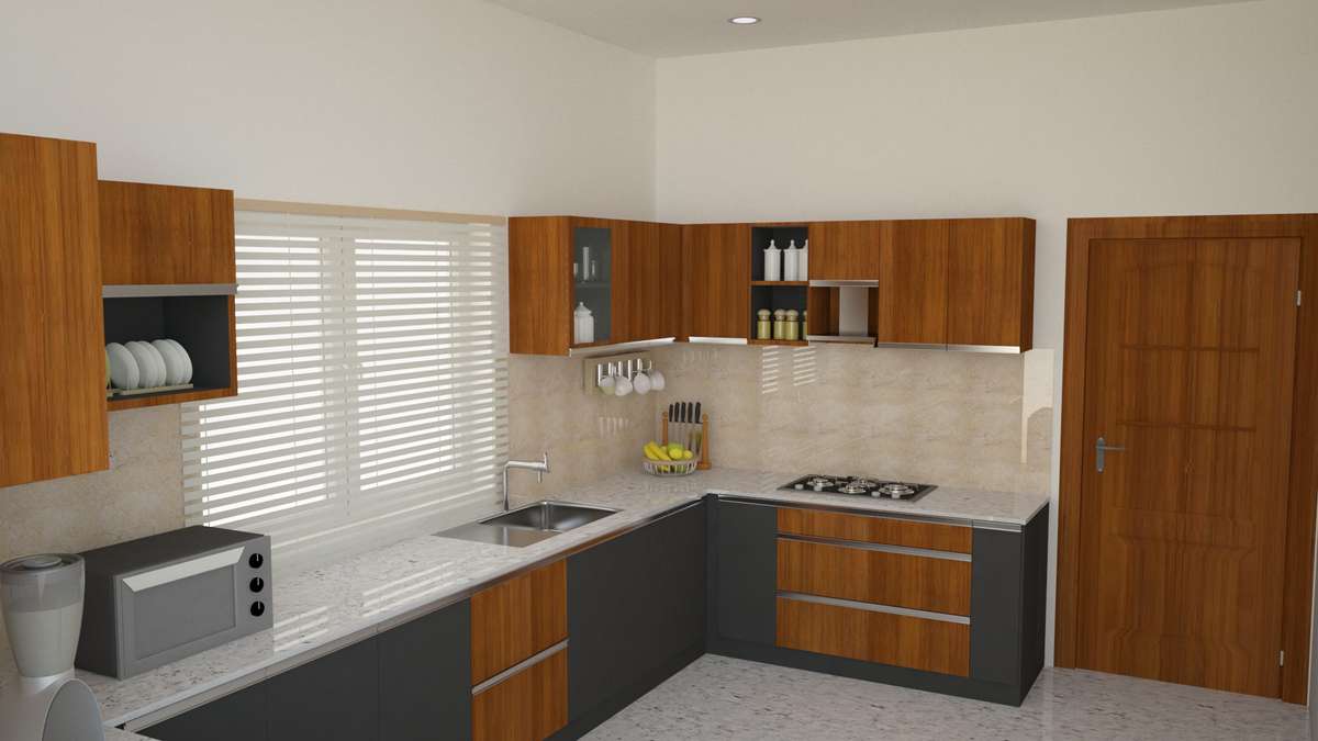 Kitchen, Storage Designs by 3D & CAD Craft Designers, Kasaragod | Kolo