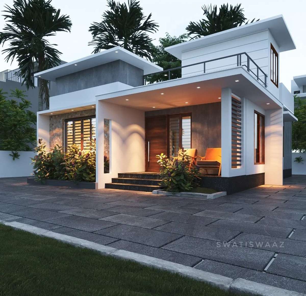 Lighting, Exterior Designs by Civil Engineer Kerala home designs