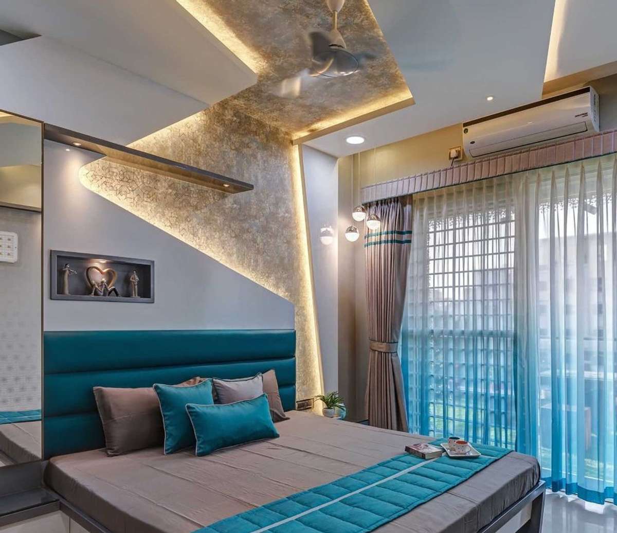 Flooring, Ceiling, Lighting, Storage, Bedroom Designs by Contractor Akeel ahammed Siddiqui, Indore | Kolo