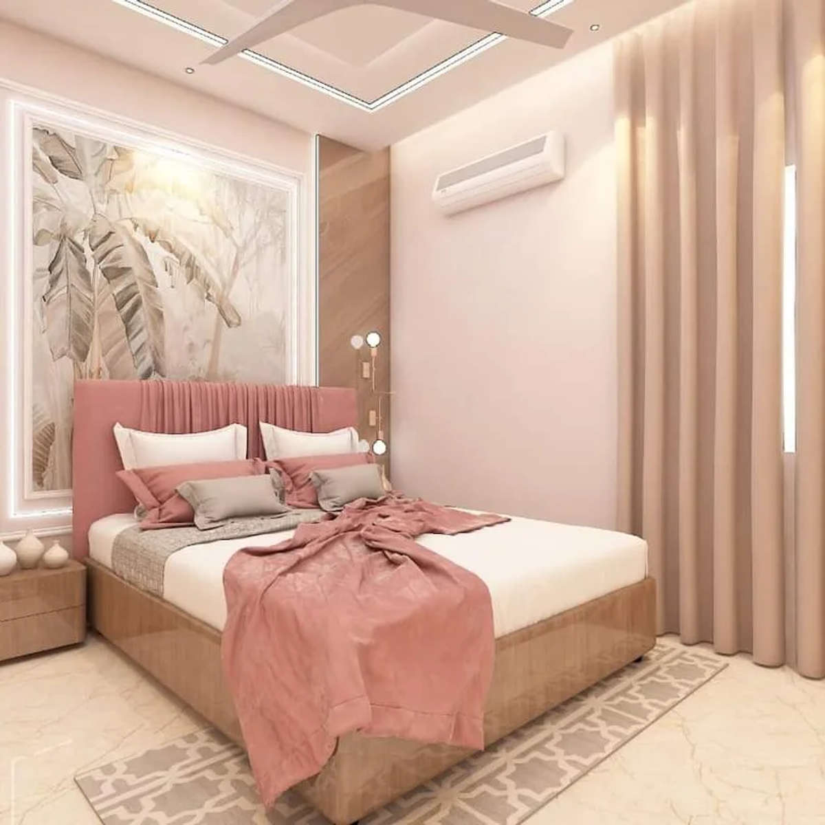 Furniture, Lighting, Bedroom, Storage Designs by Interior Designer Saddam Home Interiors, Delhi | Kolo