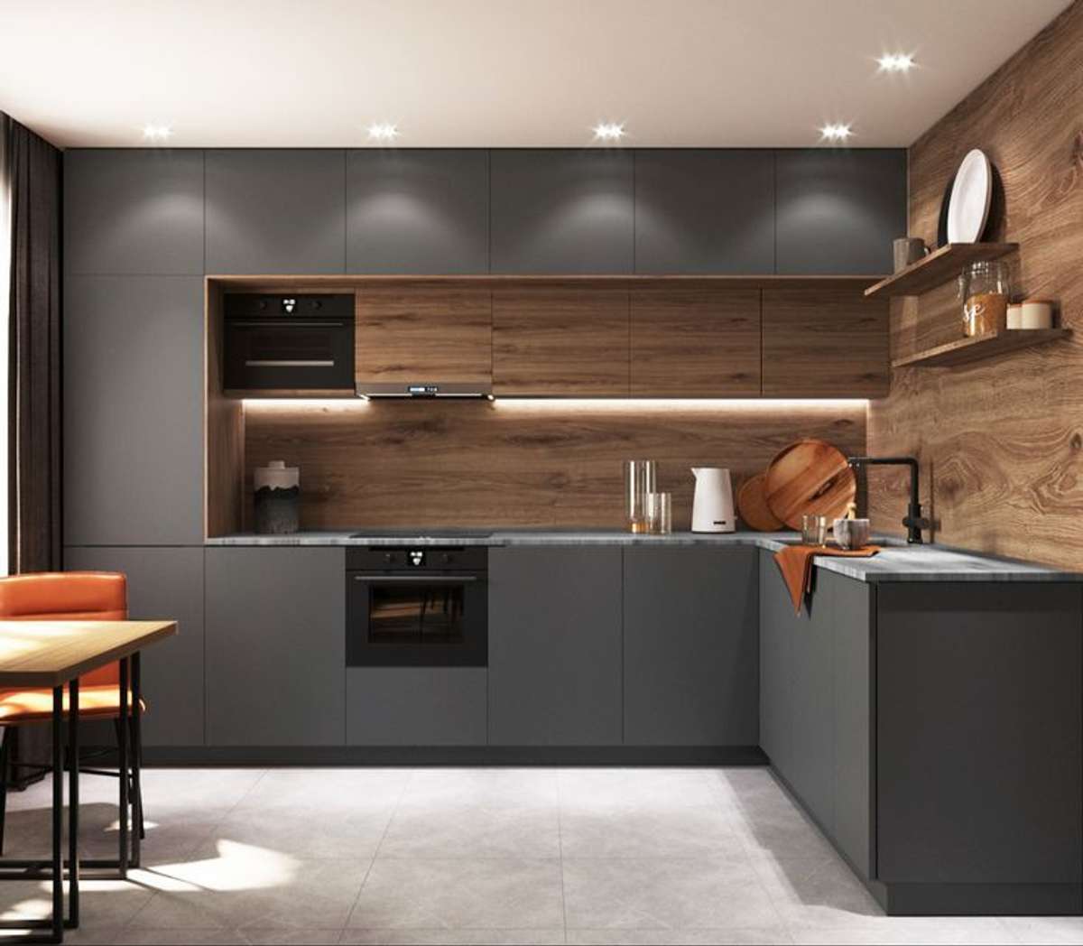 Kitchen, Lighting, Storage Designs by Interior Designer SPIRA concept  interiors, Thrissur | Kolo