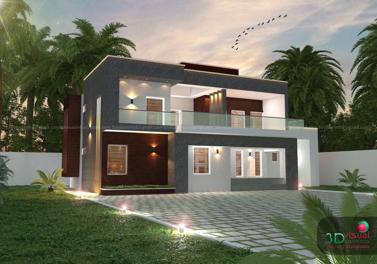Exterior, Lighting Designs by 3D & CAD sahil muhammed, Thrissur | Kolo