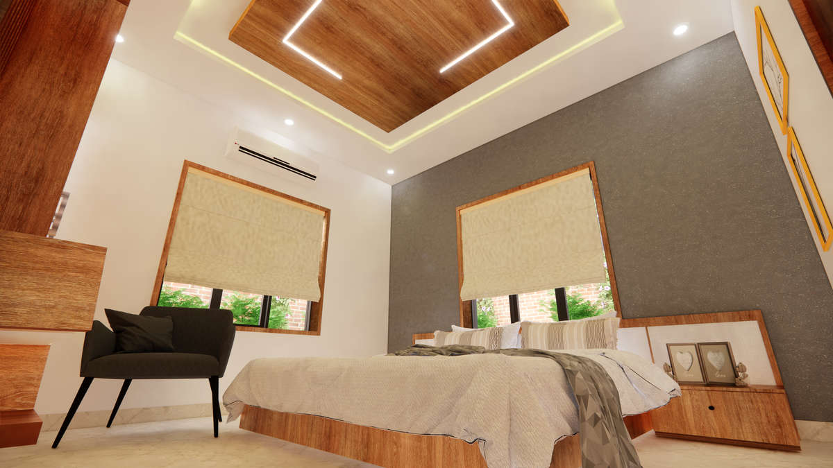 Bedroom, Ceiling, Furniture, Lighting, Storage Designs by Civil Engineer Er Irshad, Malappuram | Kolo