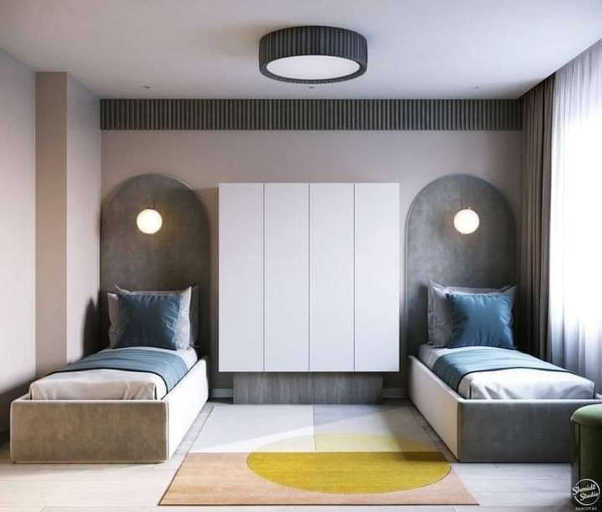Furniture, Lighting, Storage, Bedroom Designs by Interior Designer Housie Interior, Jaipur | Kolo