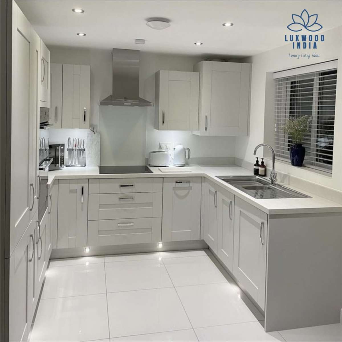 Kitchen, Storage, Window Designs by Interior Designer Luxwood India, Delhi | Kolo