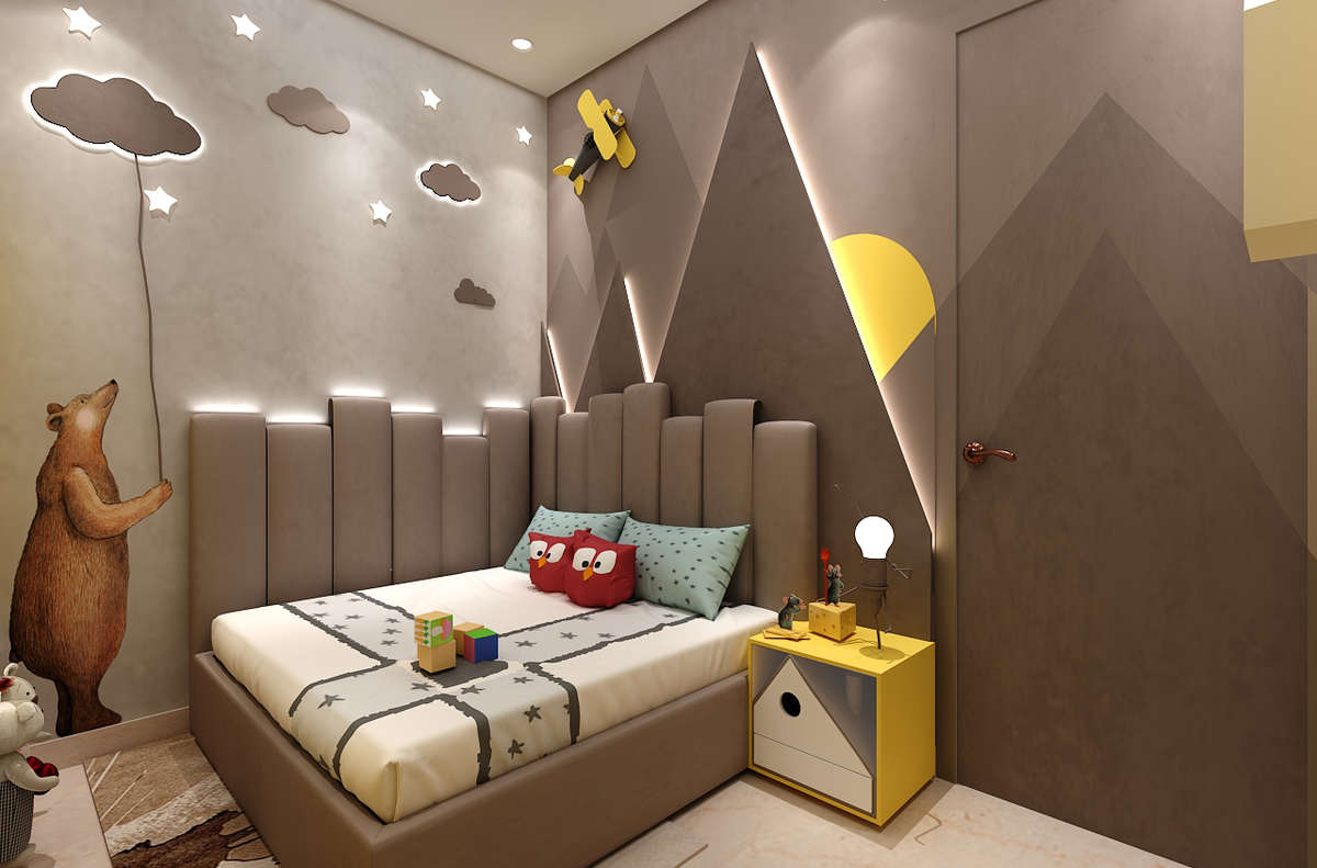 Furniture, Lighting, Storage, Bedroom Designs by Interior Designer DREAM BUILDS, Delhi | Kolo