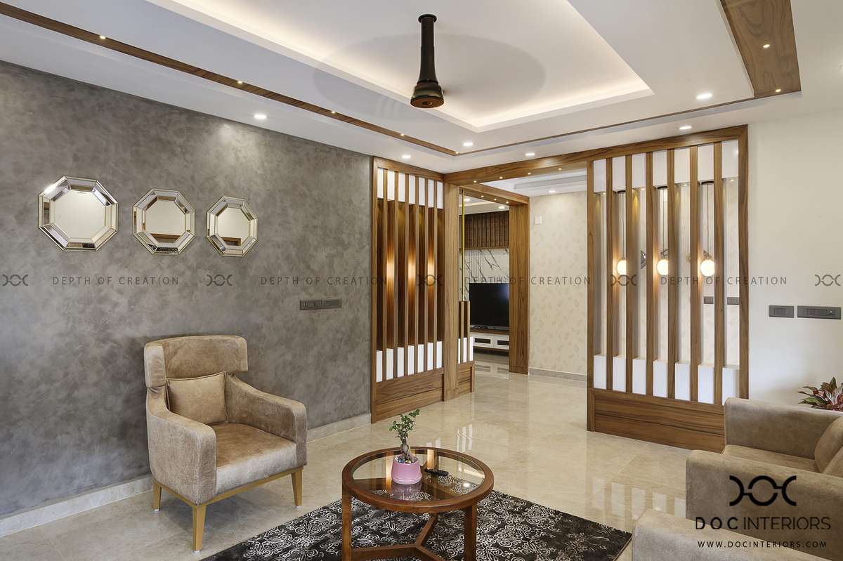 Ceiling, Furniture, Lighting, Living, Table Designs by Interior Designer DOC Interiors, Thrissur | Kolo