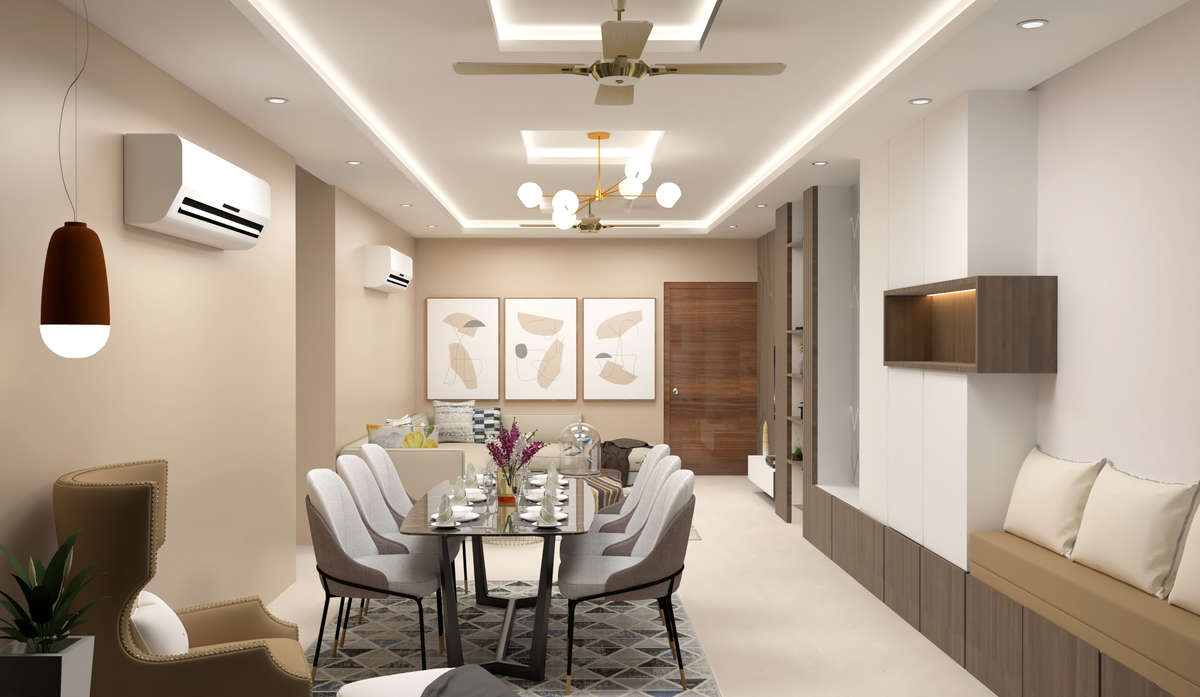 Ceiling, Furniture, Living, Lighting Designs by Interior Designer RAVI KUMAWAT, Jaipur | Kolo