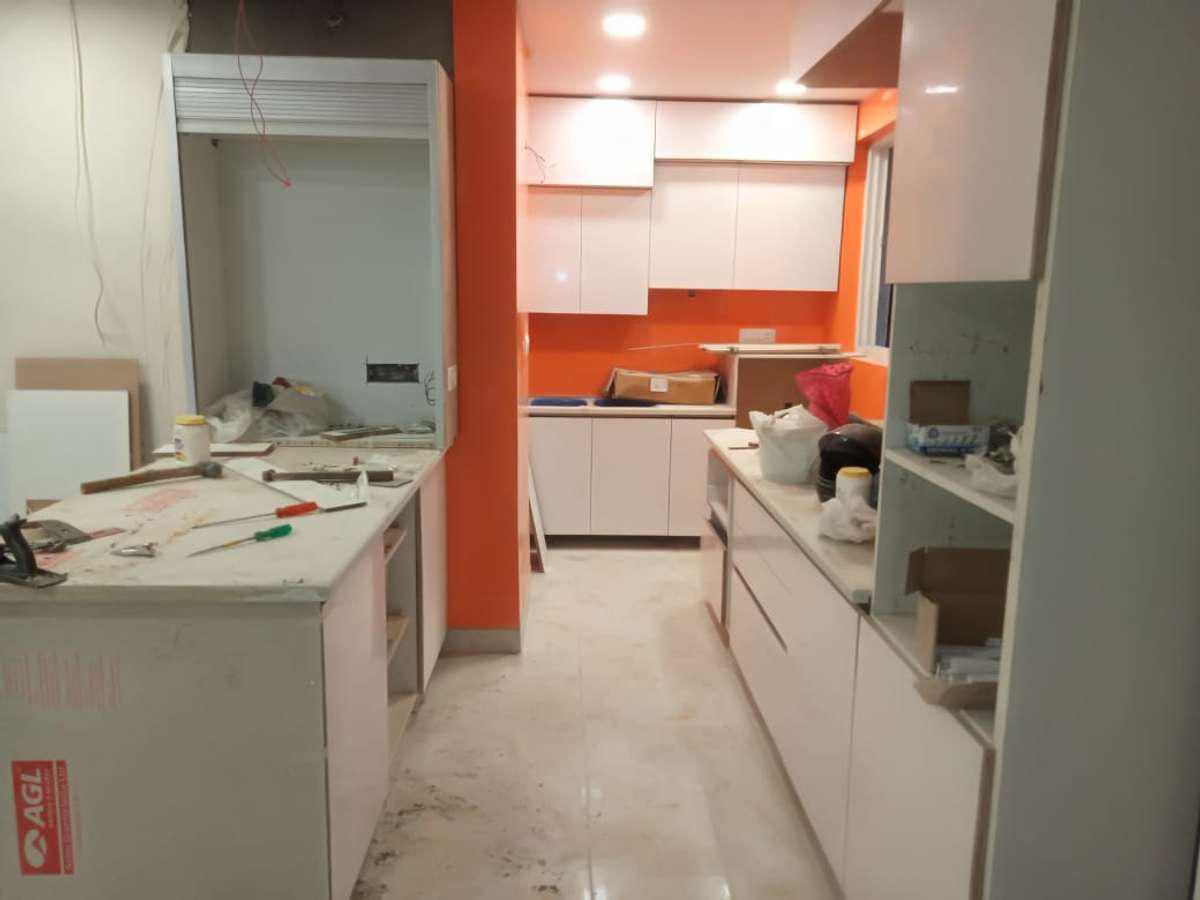 Kitchen, Lighting, Storage Designs by Interior Designer SAMS DESIGNS, Delhi | Kolo