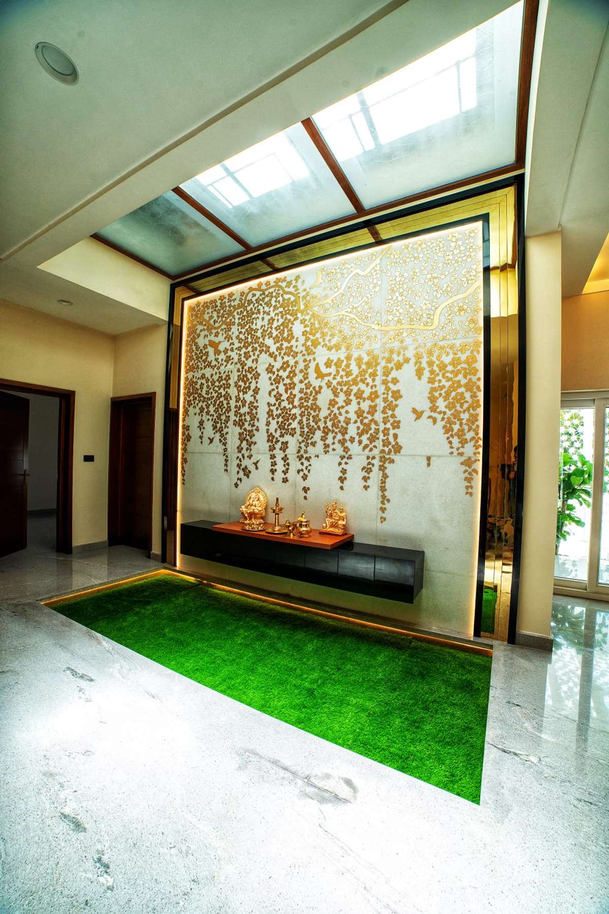 Prayer Room, Storage Designs by Interior Designer Fairhomes Architects   Interiors, Ernakulam | Kolo