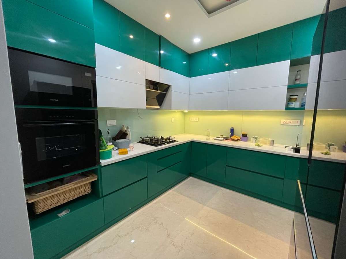 Kitchen, Lighting, Storage Designs by Interior Designer KUMBH INTERIORS, Jaipur | Kolo